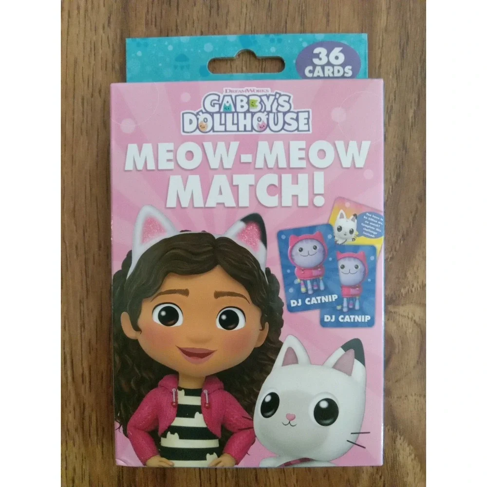Gabby's Dollhouse Meow-Meow Match Card Game Pack With 36 Cards Inside Box New!